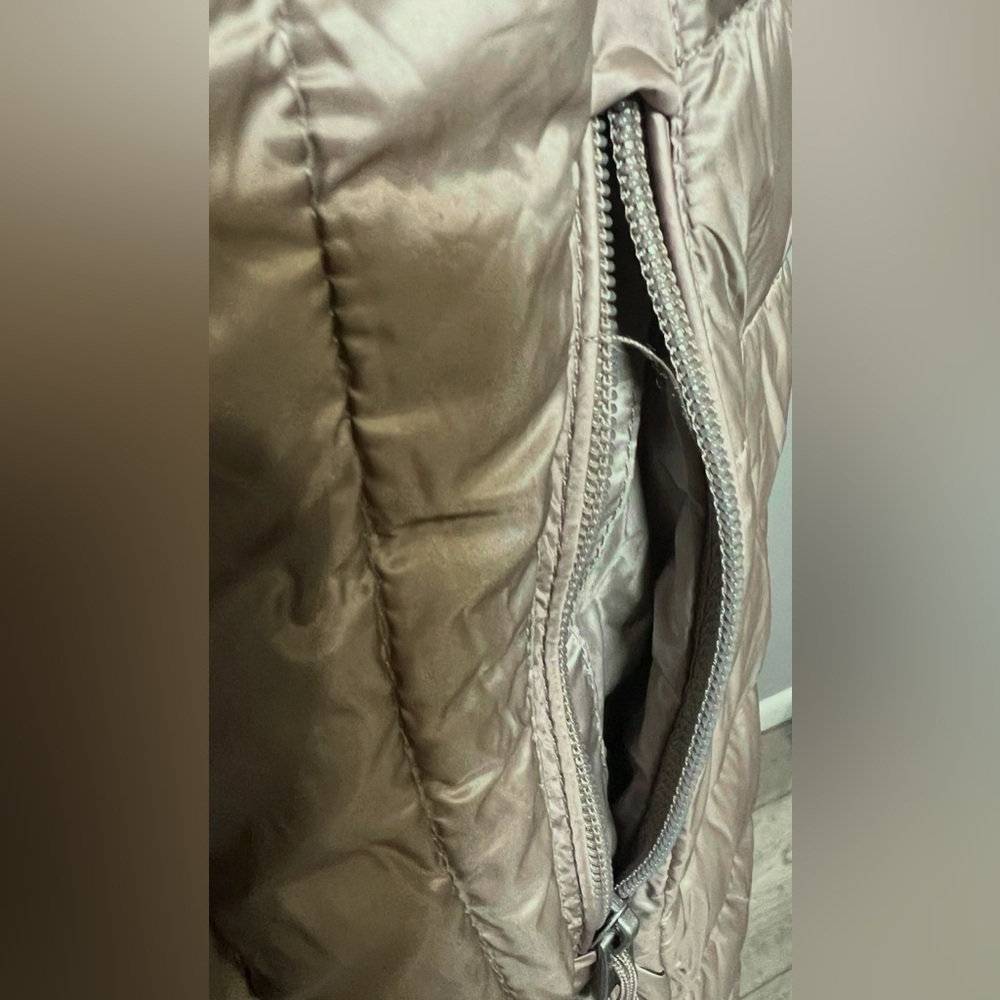 32 Degrees Heat NWT Women's Hooded Packable Down Puffer Jacket Taupe Brown 2X LG - Picture 14 of 14